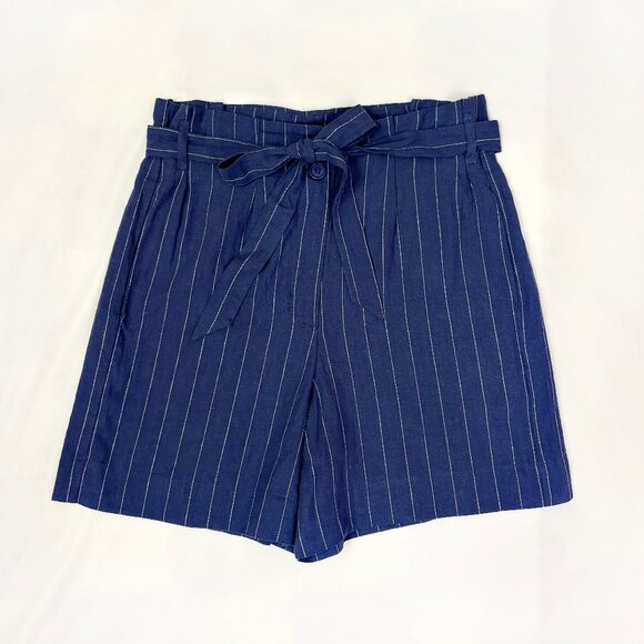 Princess Highway Pants - Princess Highway pinstripe blue shorts with waist-tie size US 8 NWT